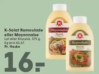 SPAR K-Salat Remoulade eller Mayonnaise tilbud