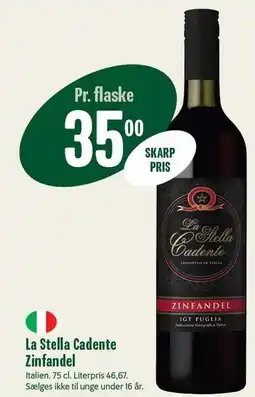 Min Købmand La Stella Cadente Zinfandel tilbud