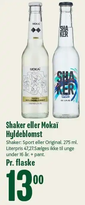 Min Købmand Shaker eller Mokaï Hyldeblomst tilbud