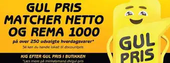 Min Købmand GUL PRIS MATCHER NETTO OG REMA 1000 tilbud