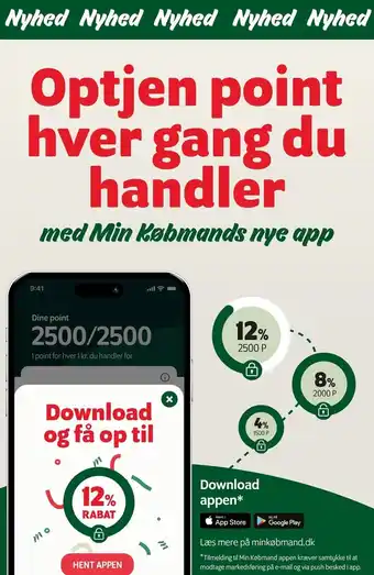 Min Købmand Optjen point hver gang du handler tilbud