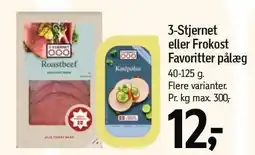 Føtex 3-Stjernet eller Frokost Favoritter pålæg tilbud