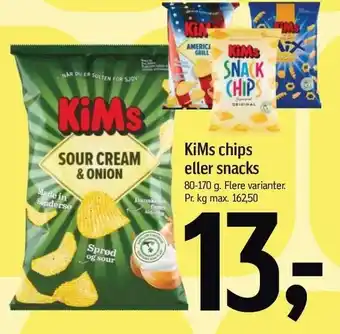 Føtex KiMs chips eller snacks tilbud