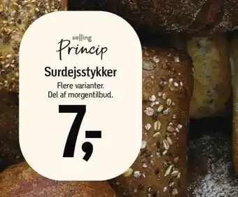 Føtex Salling Princip Surdejsstykker tilbud