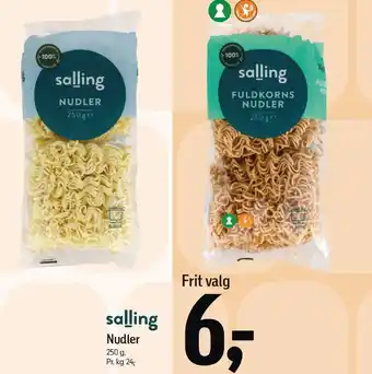 Føtex Salling Nudler tilbud