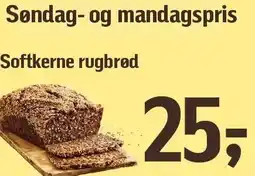 Føtex Softkerne rugbrød tilbud