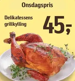 Føtex Delikatessens grillkylling tilbud