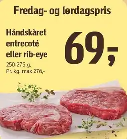 Føtex Håndskåret entrecoté eller rib-eye tilbud