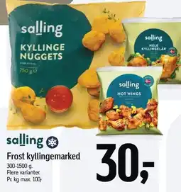 Føtex Salling Frost kyllingemarked tilbud