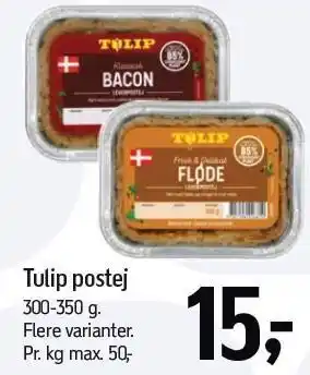 Føtex Tulip postej tilbud