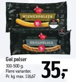 Føtex Gøl pølser tilbud