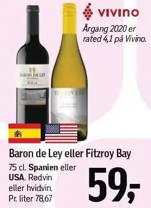 Føtex Baron de Ley eller Fitzroy Bay tilbud