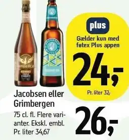 Føtex Jacobsen eller Grimbergen tilbud