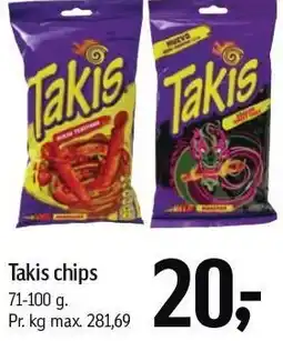 Føtex Takis chips tilbud