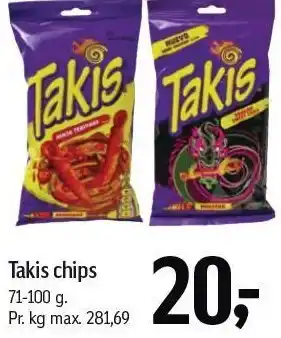 Føtex Takis chips tilbud