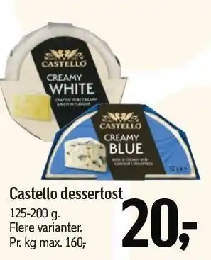 Føtex Castello dessertost tilbud