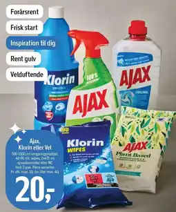 Føtex Ajax, Klorin eller Vel tilbud