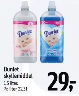 Føtex Dunlet skyllemiddel tilbud