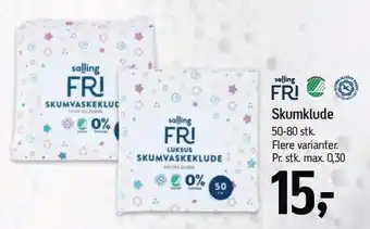 Føtex Salling FRI Skumklude tilbud