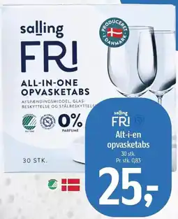 Føtex Salling FRI Alt-i-en opvasketabs tilbud