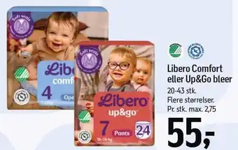 Føtex Libero Comfort eller Up&Go bleer tilbud