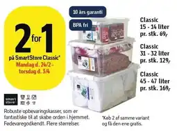 Føtex 2 for 1 på SmartStore Classic plastopbevaring tilbud