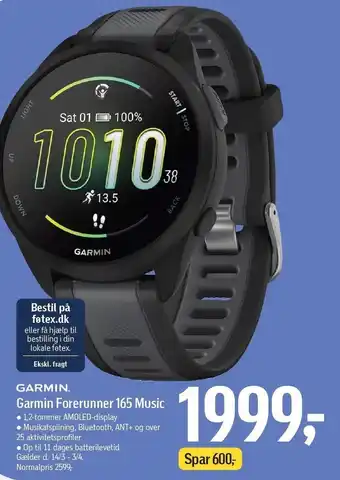 Føtex Garmin Forerunner 165 Music tilbud