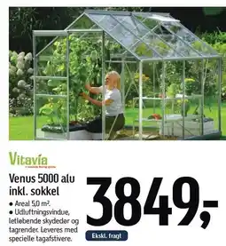 Føtex Vitavia Venus 5000 alu inkl. sokkel tilbud