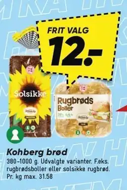 Bilka Kohberg brød tilbud