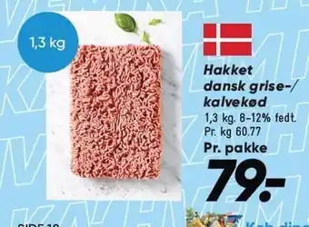 Bilka Hakket dansk grise-/kalvekød tilbud