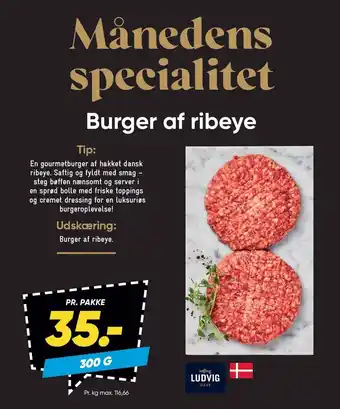 Bilka Burger af ribeye tilbud