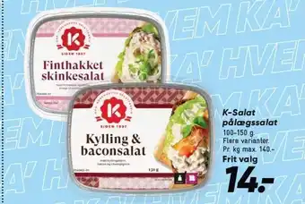 Bilka K-Salat pålægssalat tilbud