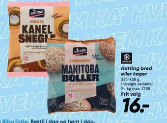 Bilka Hatting brød eller kager tilbud