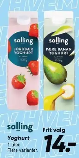 Bilka SALLLING Yoghurt tilbud