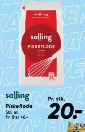 Bilka SALLING Piskefløde tilbud