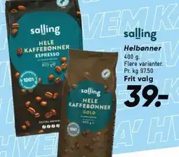 Bilka SALLING Helbønner tilbud