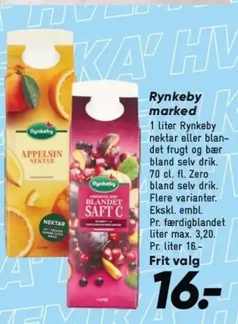 Bilka Rynkeby marked tilbud