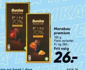 Bilka Marabou premium tilbud