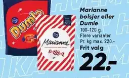 Bilka FAZER Marianne bolsjer eller Dumle tilbud