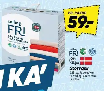 Bilka Salling FRI Storvask tilbud