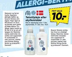 Bilka Salling FRI Tekstilpleje eller skyllemiddel tilbud