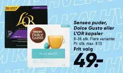 Bilka Senseo puder, Dolce Gusto eller L'OR kapsler tilbud