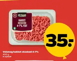 Netto Velsmag hakket oksekød 4-7% tilbud