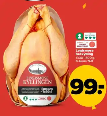 Netto Løgismose hel kylling tilbud