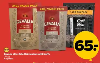 Netto Gevalia eller Café Noir instant refill kaffe tilbud