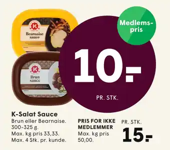 SPAR K-Salat Sauce tilbud