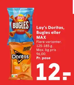 SPAR Lay’s Doritos, Bugles eller MAX tilbud