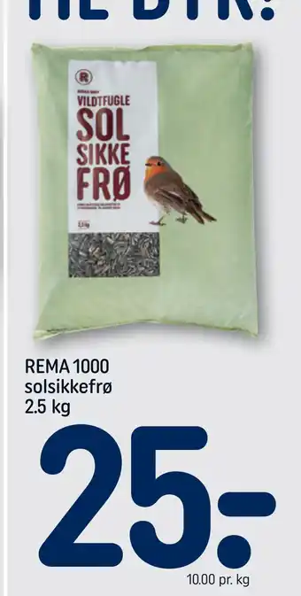 REMA 1000 REMA 1000 solsikkefrø 2.5 kg tilbud