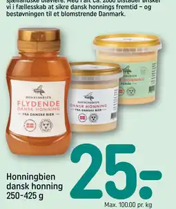 REMA 1000 Honningbien dansk honning 250-425 g tilbud