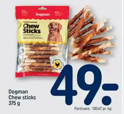 REMA 1000 Dogman Chew sticks 375 g tilbud